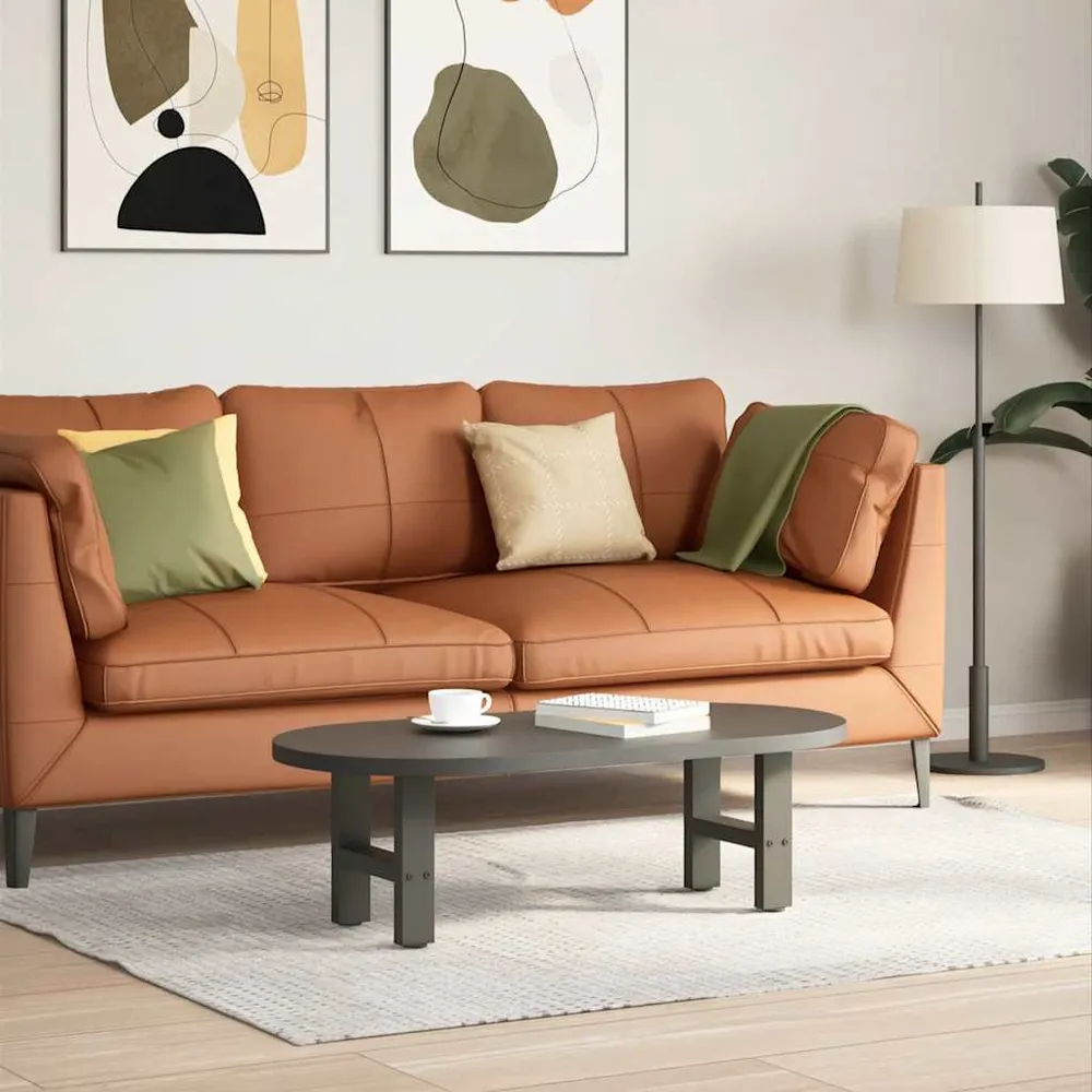 Picioare măsuță de cafea antracit 2 buc 40x(30-31) cm oțel