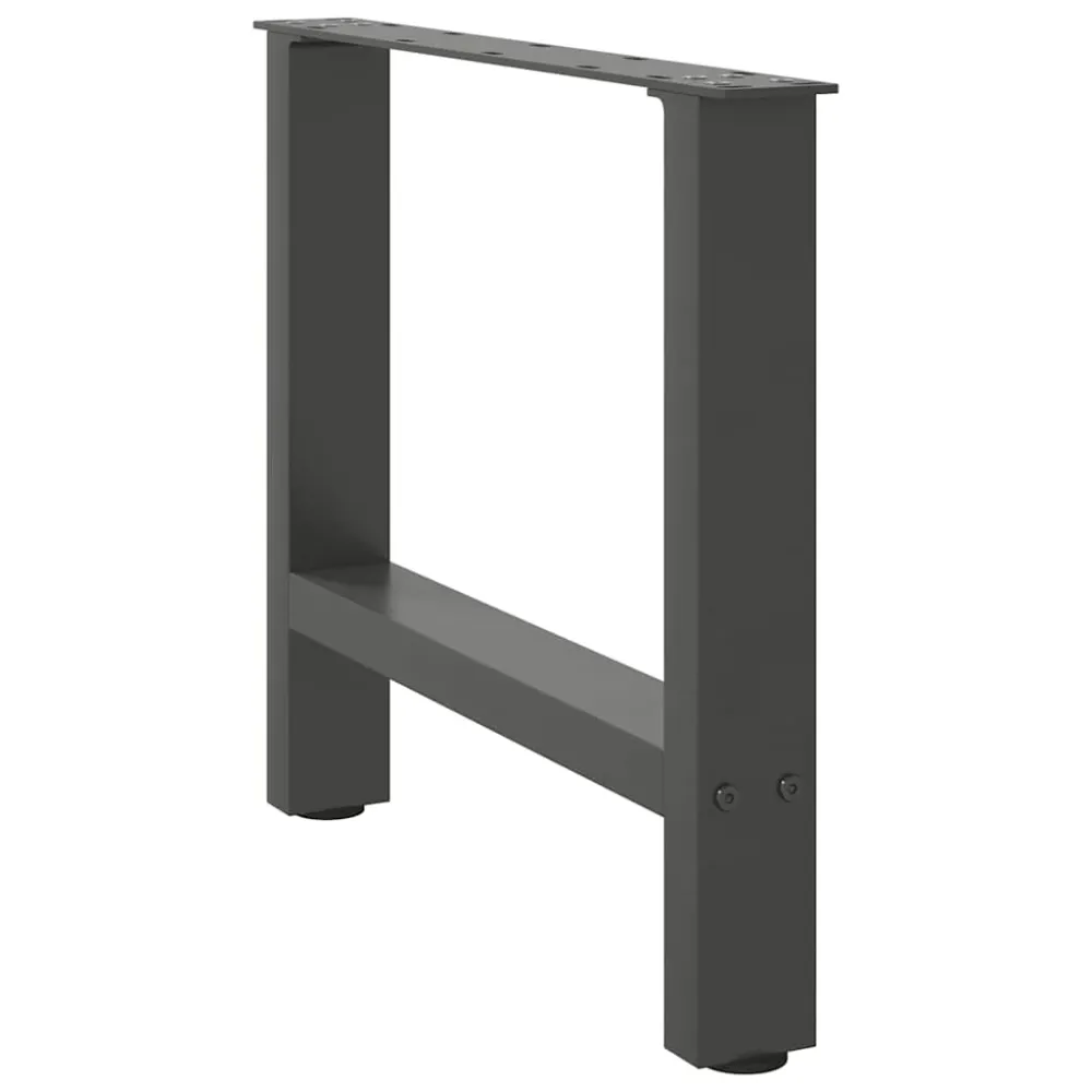 Picioare măsuță de cafea antracit 2 buc 50x(42-43) cm oțel