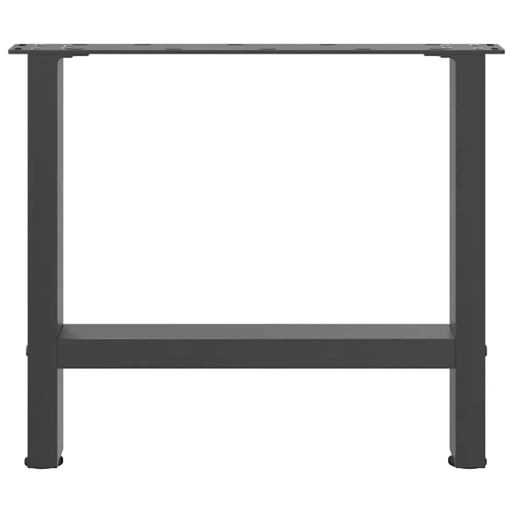 Picioare măsuță de cafea antracit 2 buc 50x(42-43) cm oțel