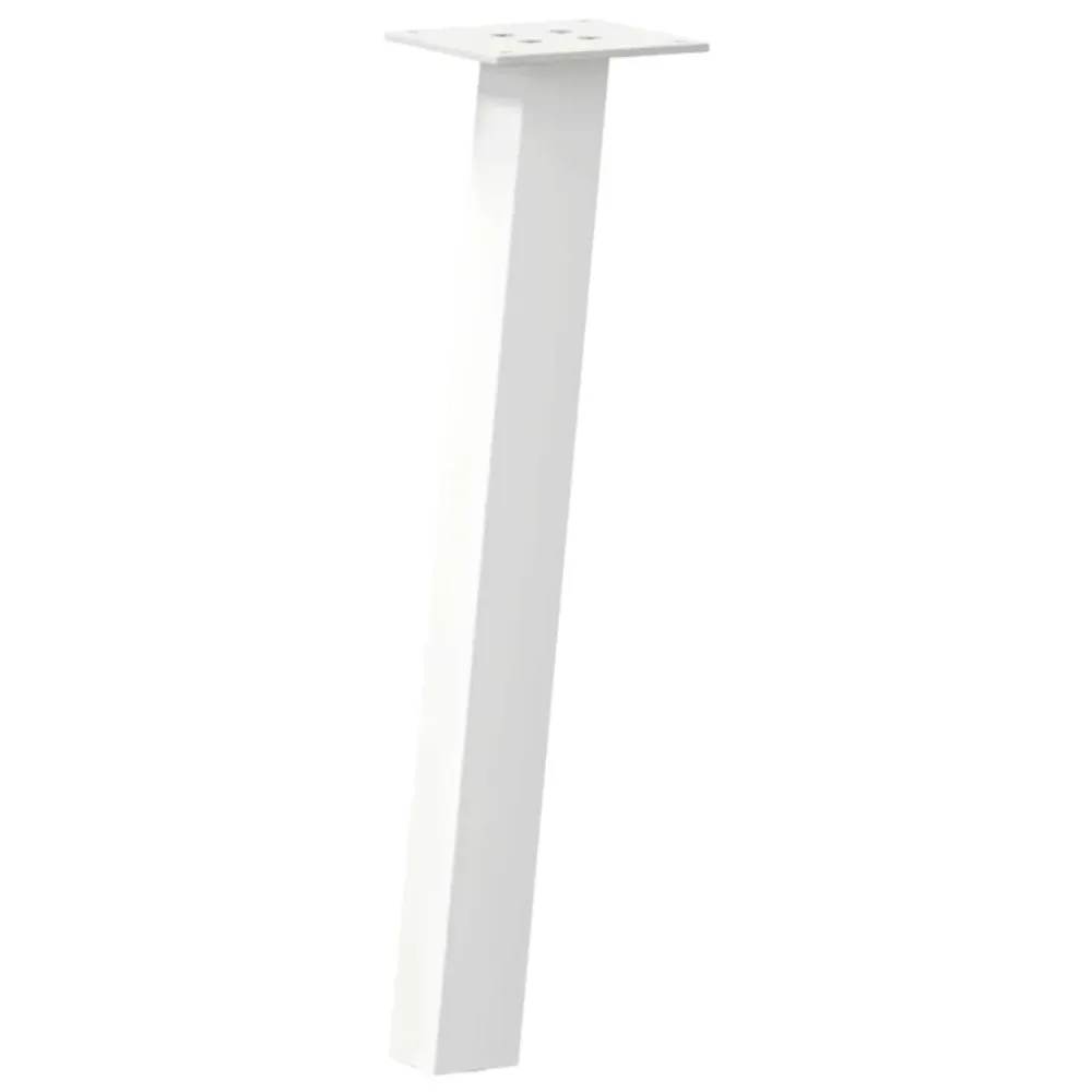 Picioare măsuță de cafea 4 buc Alb 42 cm Oțel