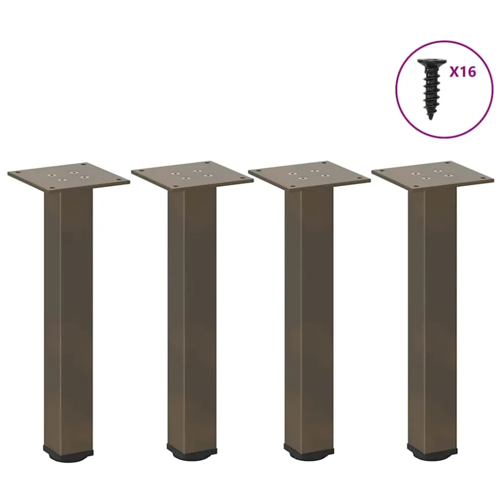 Picioare măsuță de cafea 4 buc Oțel natural 30-32 cm Oțel
