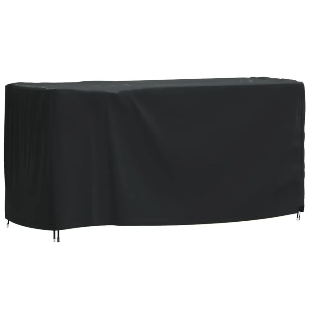 Husă mobilier de grădină negru 180x70x90 cm impermeabilă 420D