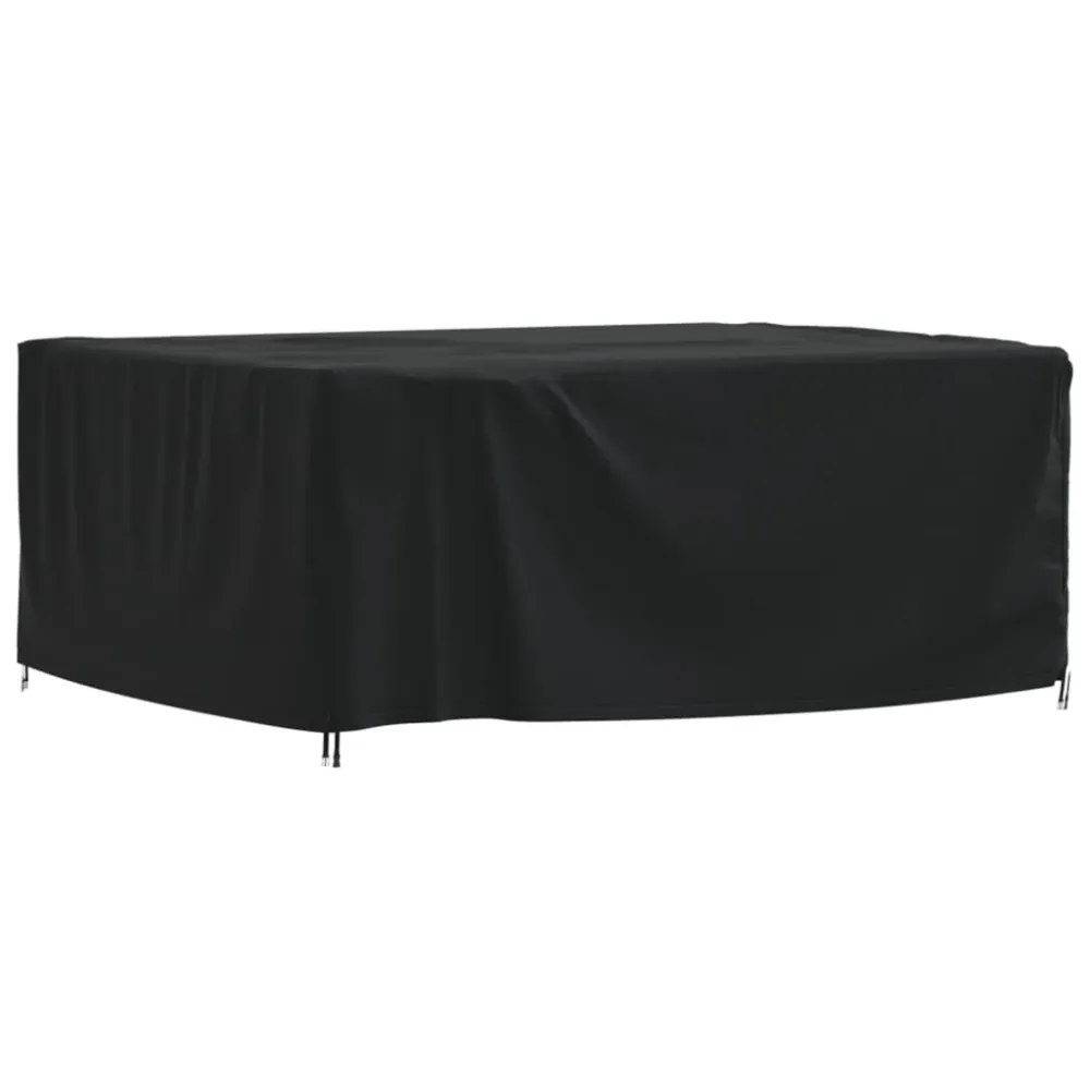 Husă mobilier de grădină, negru, 200x165x80 cm, oxford 420D