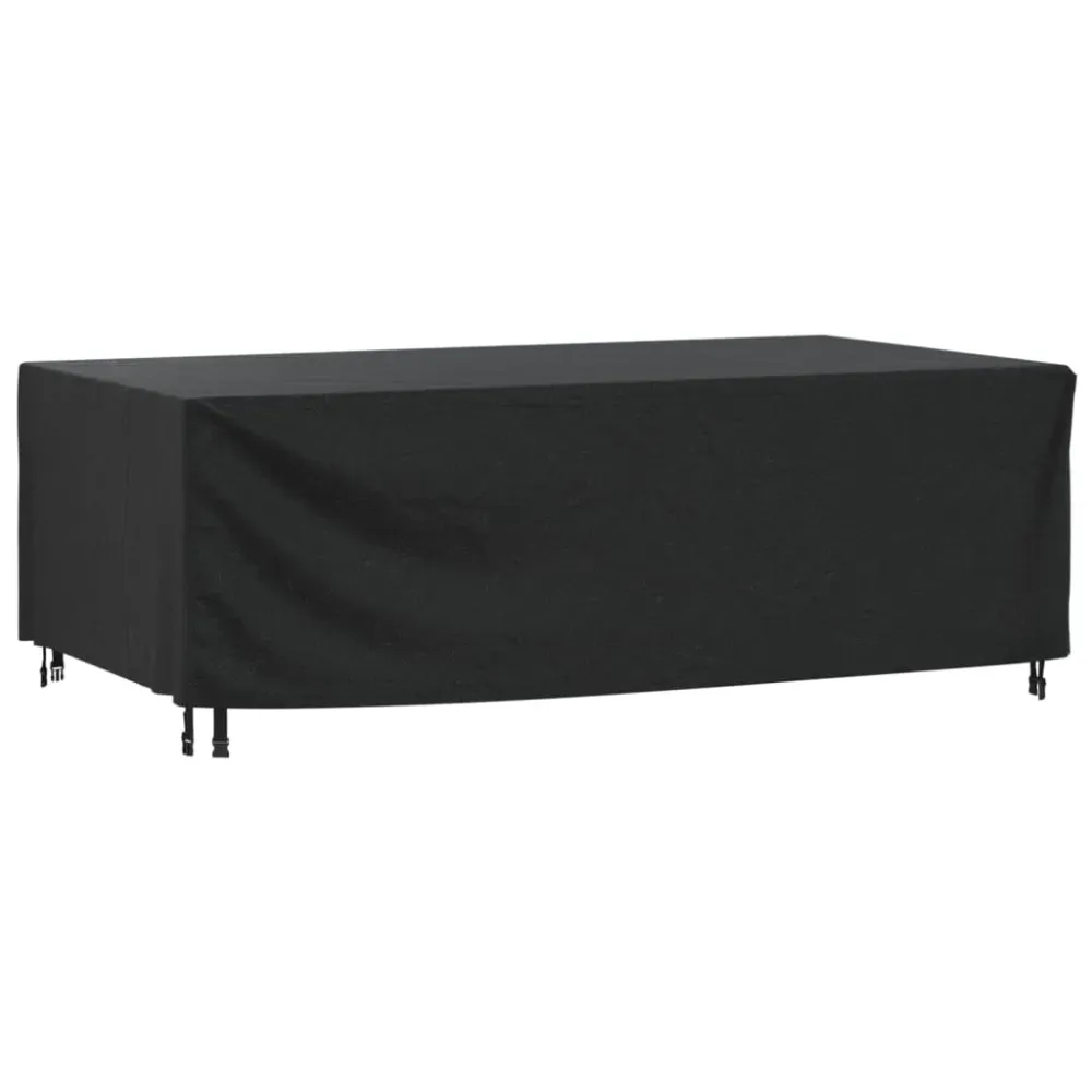 Husă mobilier de grădină negru 229x113x73 cm impermeabil 420D