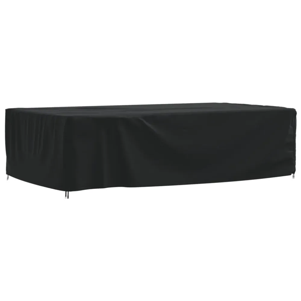 Husă mobilier de grădină, negru, 315x180x74 cm, oxford 420D