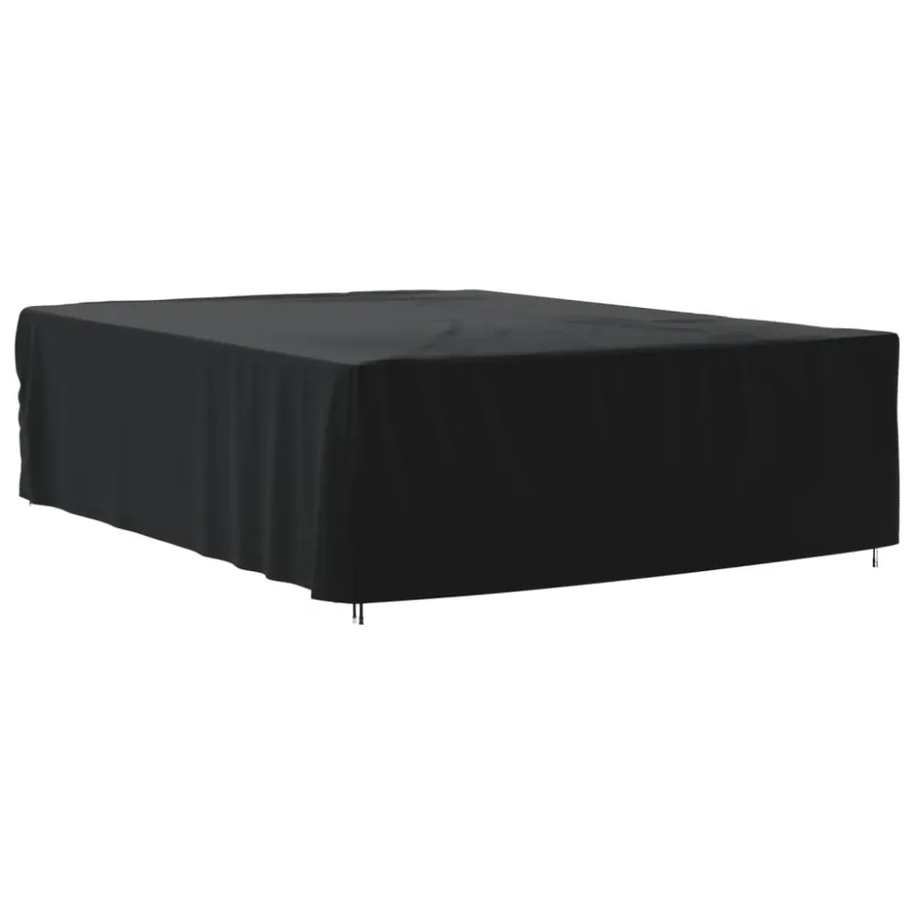 Husă mobilier de grădină, negru, 350x260x90 cm, oxford 420D