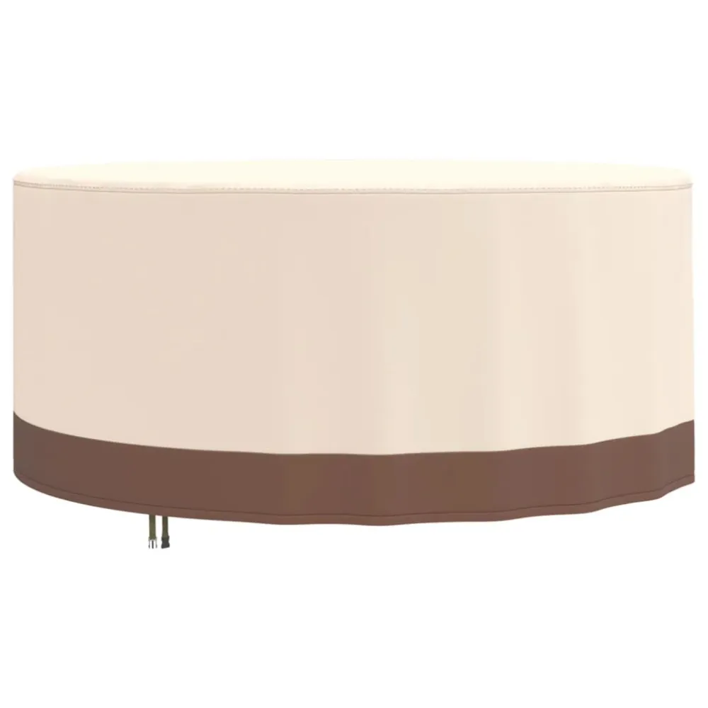 Husă mobilier de grădină rotundă, bej, Ø 183x71 cm Oxford 600D