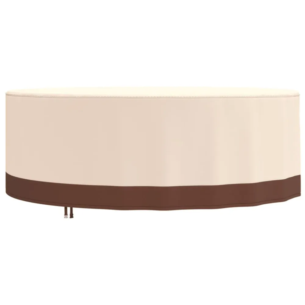 Husă mobilier de grădină rotundă, bej, Ø 244x71 cm Oxford 600D