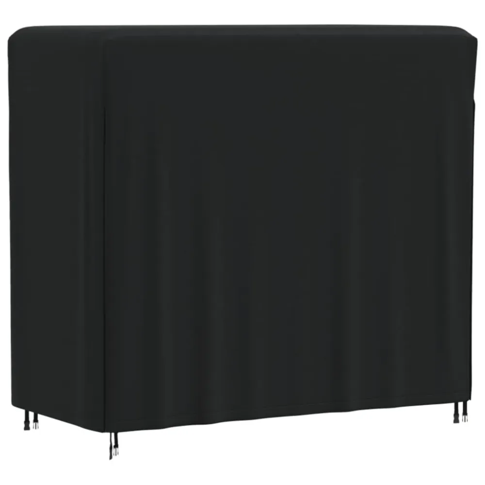 Husă suport lemne de foc, negru, 122x61x106 cm, Oxford 420D