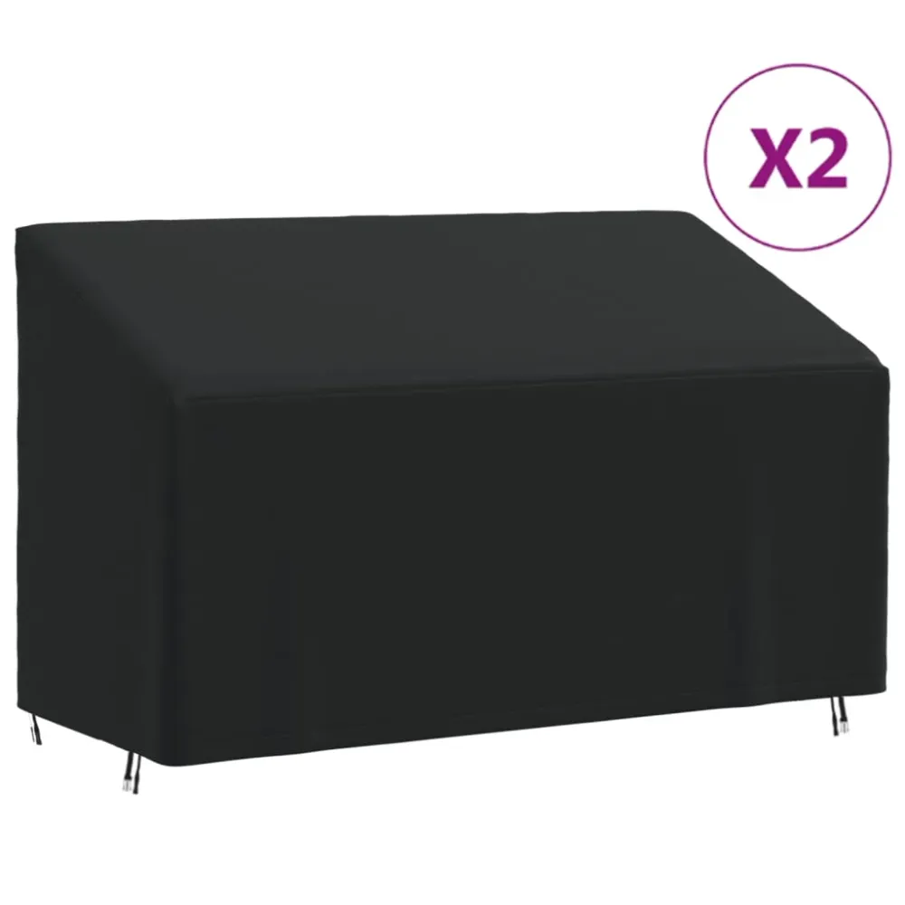 Huse banchete cu 3 locuri, 2 buc., 165x70x65/94 cm, Oxford 420D