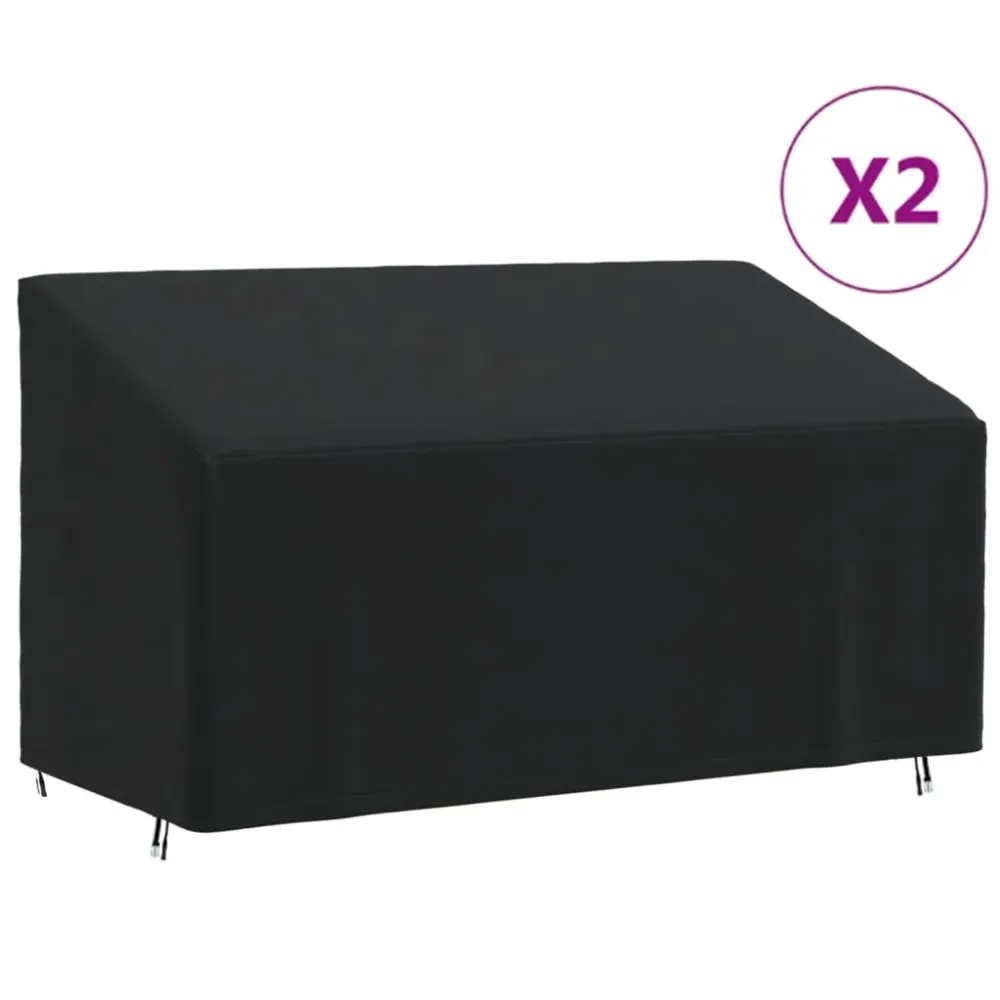 Huse banchete cu 3 locuri, 2 buc., 175x85x68/94 cm, Oxford 420D