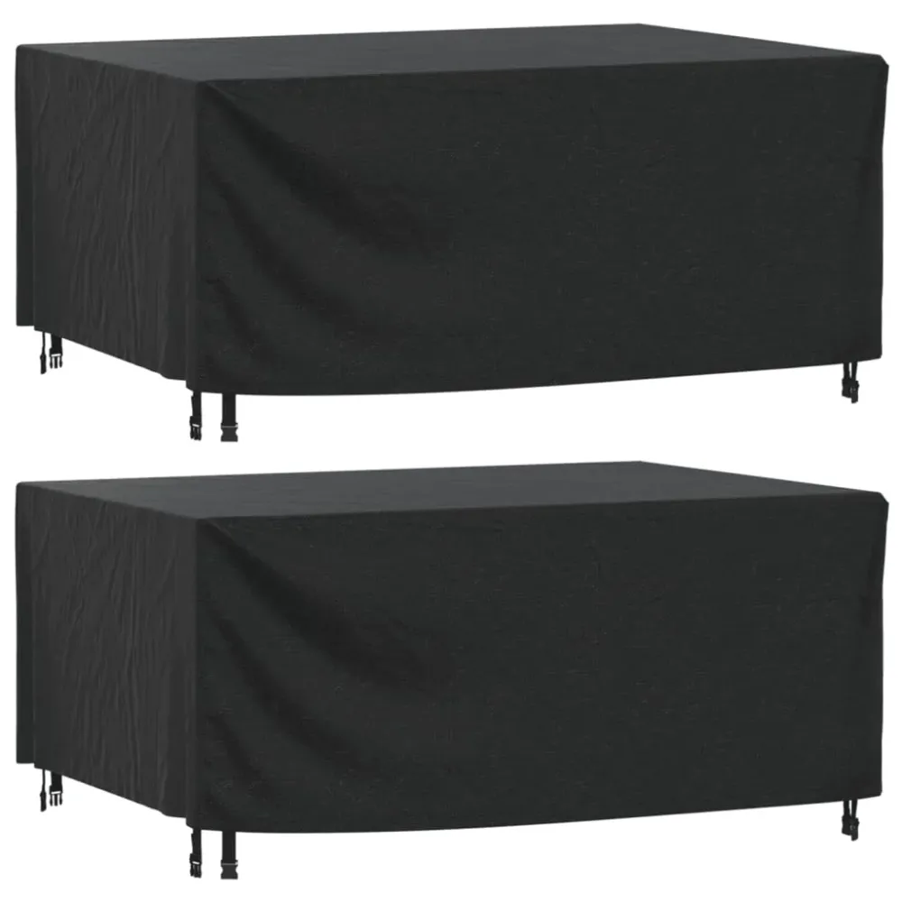 Huse mobilier grădină 2 buc negru 172x113x73cm impermeabil 420D
