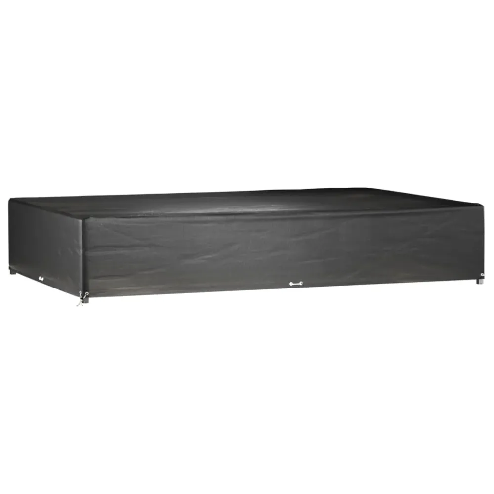 Huse mobilier grădină, 2 buc, 16 ocheți, 325x205x60 cm, pătrat
