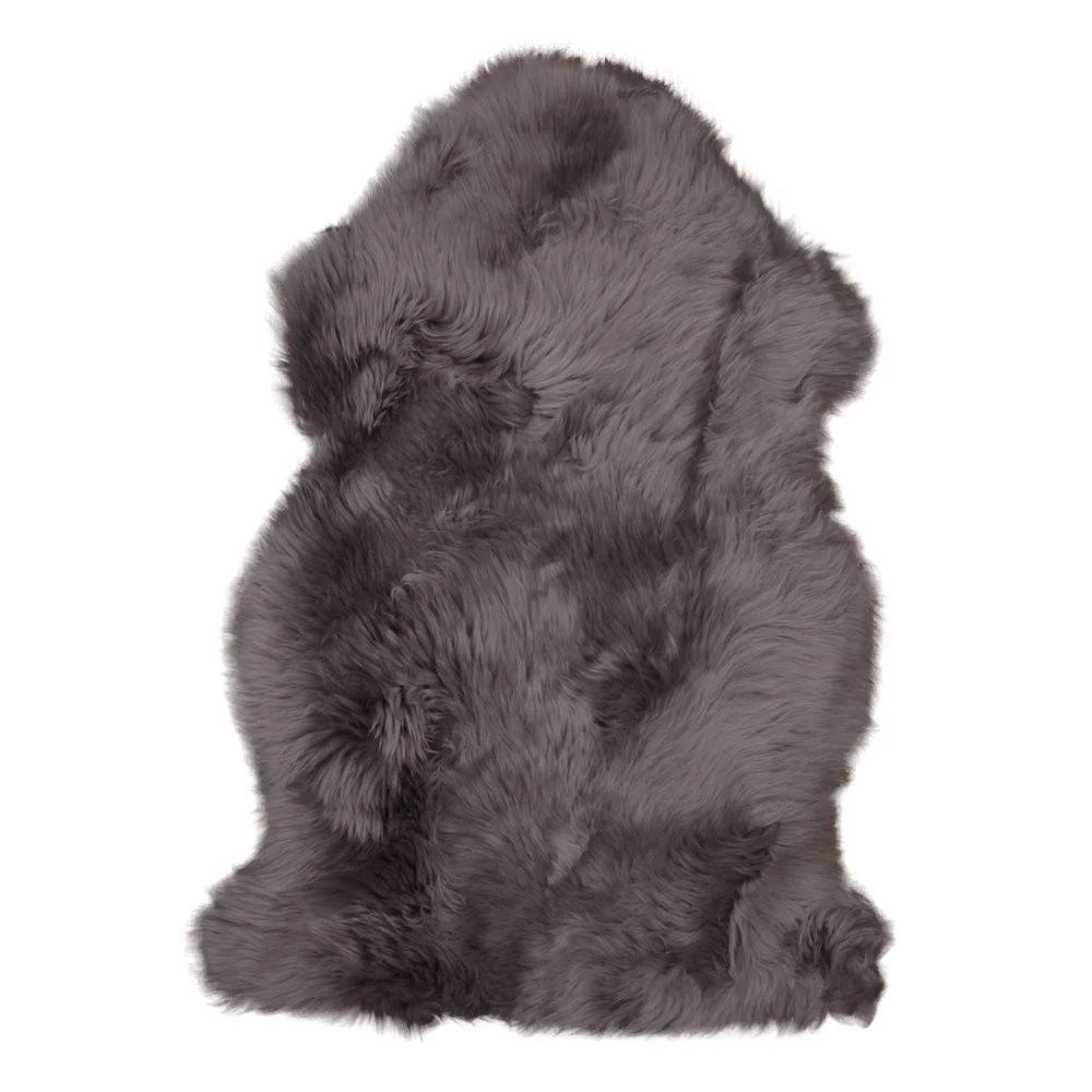 Blană naturală de miel Lambskin – culoare mushroom (bej-maro), 50 × 85 cm
