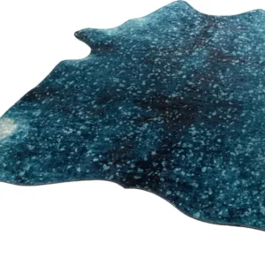 Blana artificiala Bionda cu aspect de piele de vacă imprimată 100x130 cm
