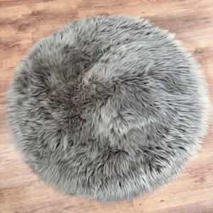 Blăniță rotundă Valeria taupe 90 cm diametru