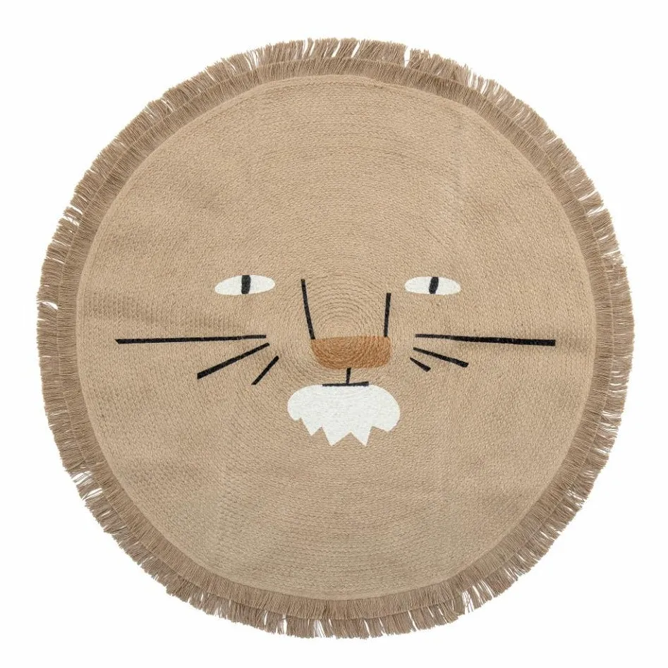 Bloomingville Covor rotund pentru copii Harrison Rug maro