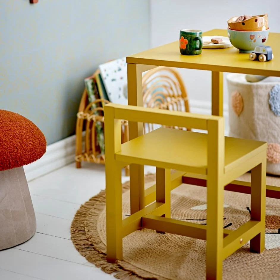 Bloomingville Covor rotund pentru copii Harrison Rug maro