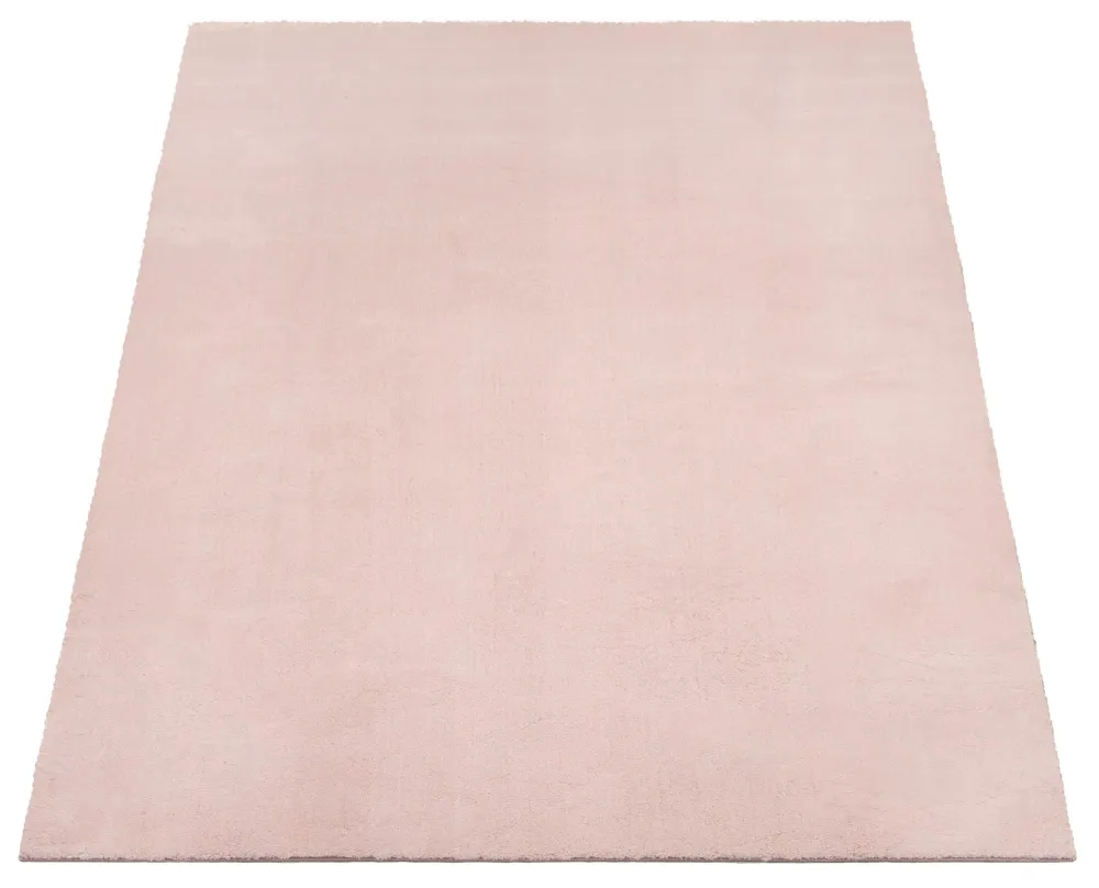 Covor Arabell foarte moale cu aspect de blană roz 240x340 cm