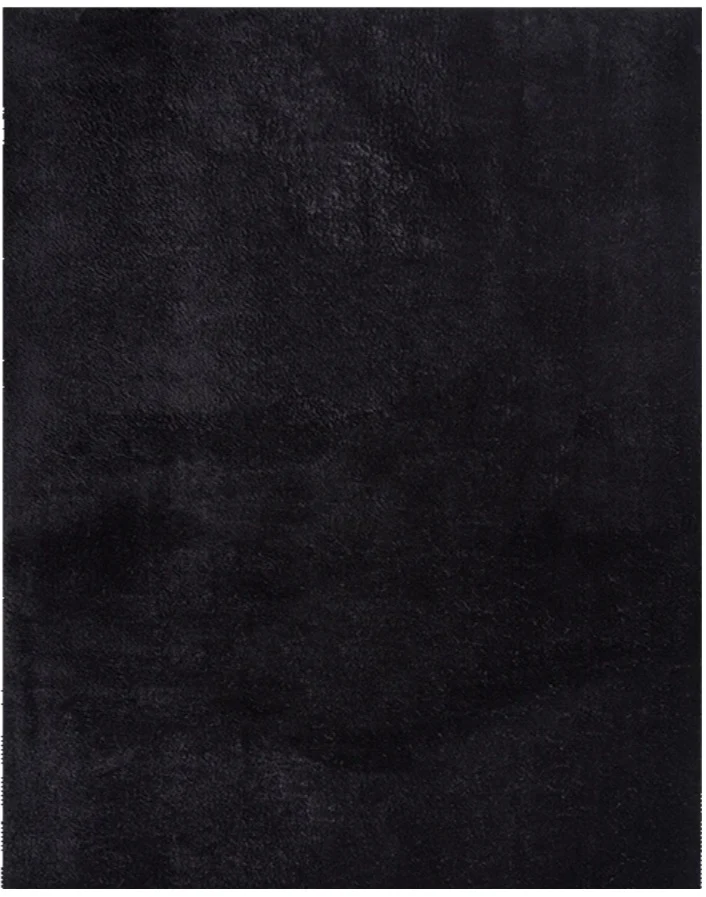 Covor Arabell foarte moale cu aspect de blană negru 140x200 cm