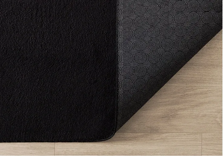 Covor Arabell foarte moale cu aspect de blană negru 140x200 cm