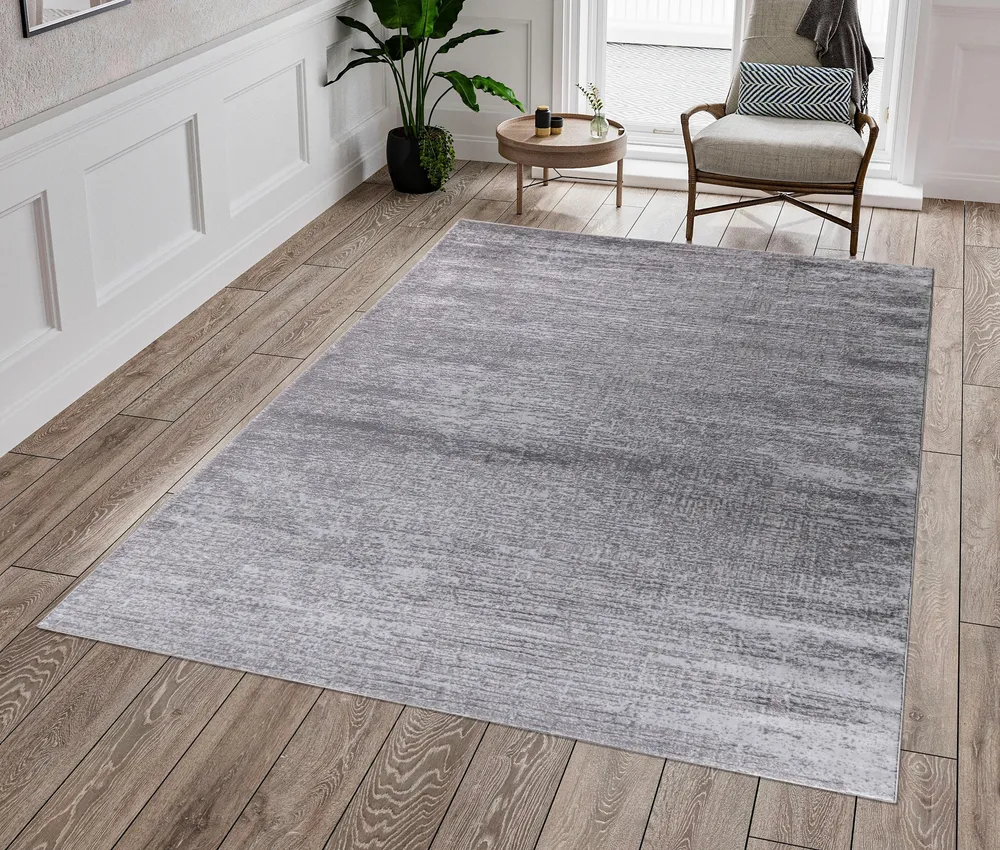 Covor Ariano gri pestrit, cu model vintage 3D 60x140cm