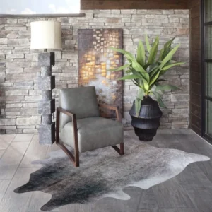 Covor cu aspect de blană Tucson Timbers, 125x155 cm