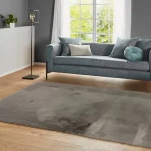 Covor »Balu« cu textura de blana de iepure maro 120x180 cm