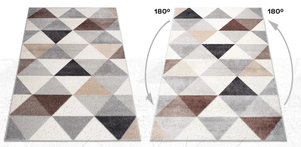 Covor Berlad Bruno Banani cu model geometric bej 60x110 cm