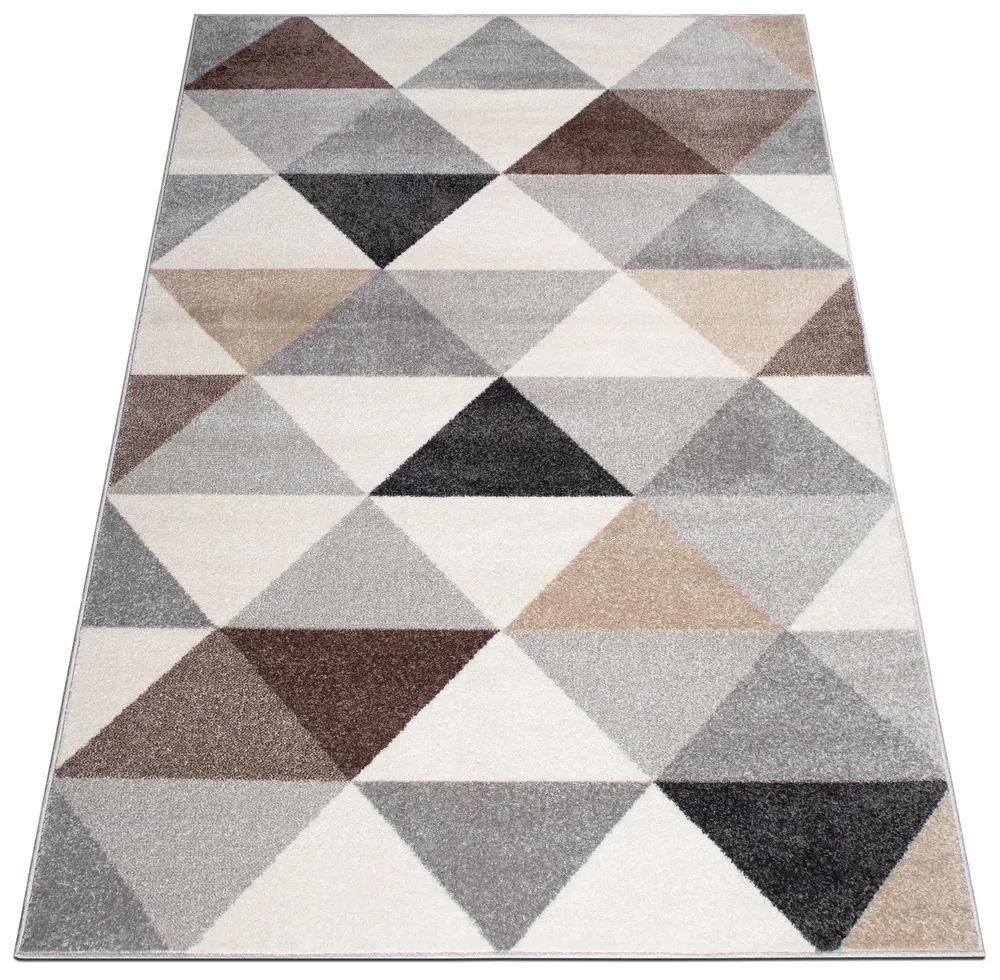 Covor Berlad Bruno Banani cu model geometric bej 60x110 cm
