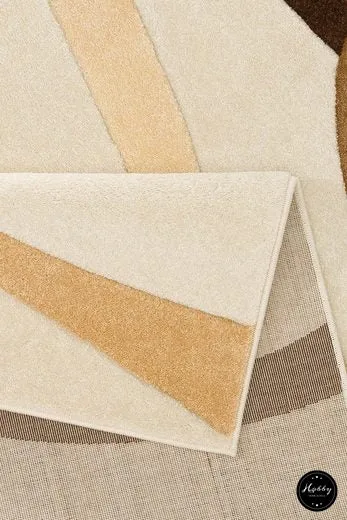 Covor »Bilbao«, crem cu design modern 3D 60x90 cm