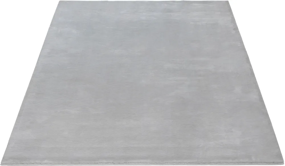 Covor de blană eco Maximo gri foarte moale și pufoasă 80x150 cm