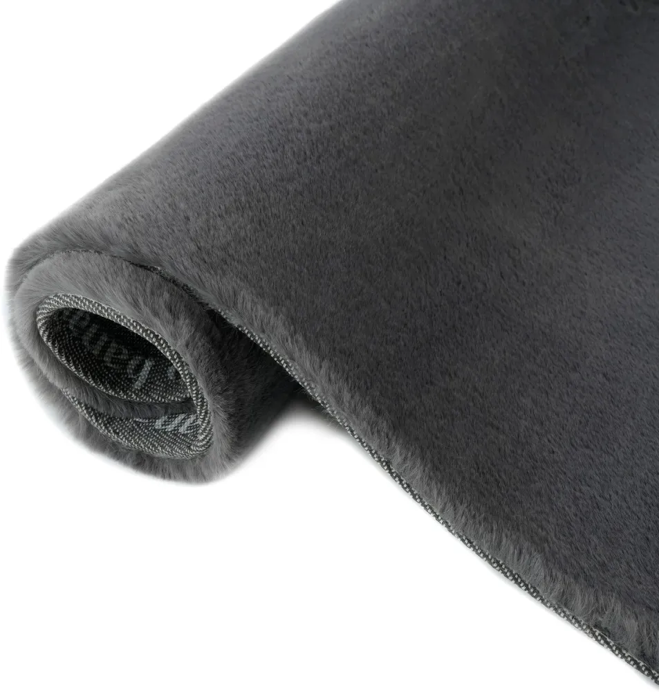 Covor de blana eco Rabbit 2 Bean gri foarte pufos 160x240 cm