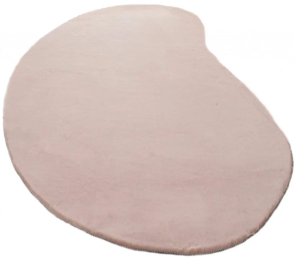Covor de blana eco Rabbit 2 Bean roz foarte pufos 200x300 cm