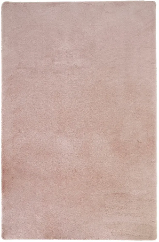 Covor de blana eco Rabbit 2 roz foarte pufos 40x60 cm