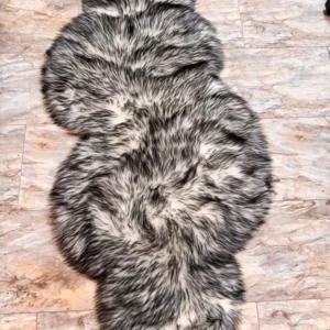 Covor de blana sintetica Sammo foarte moale si pufos 65x140 cm