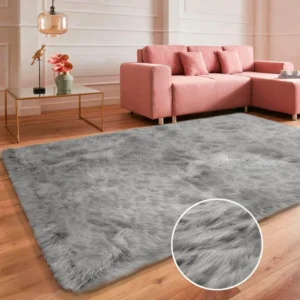 Covor blanita „Triana”, foarte moale si pufos gri 160x230 cm