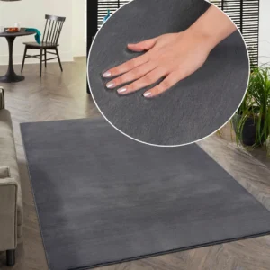 Covor blăniță Focus moale si elegant gri antracit 240x340 cm