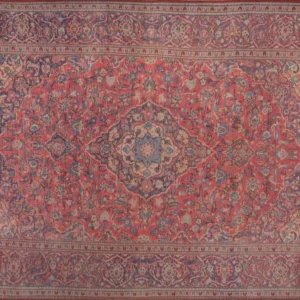 Covor BLUES CHENILLE, 75x150 cm, forma dreptunghiulara, poliester, rosu, AL 53