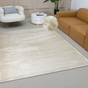 Covor Cașmir cu aspect de blană foarte moale crem 180x280 cm