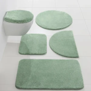 Covor capac pentru WC foarte moale culoare mentă 47x50 cm