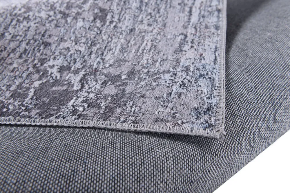 Covor Cecilia cu aspect vintage gri, 70x140 cm