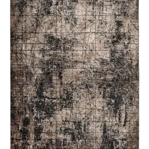 Covor Concorde Pierre Cardin cu model vintage si franjuri, bej 120x170 cm