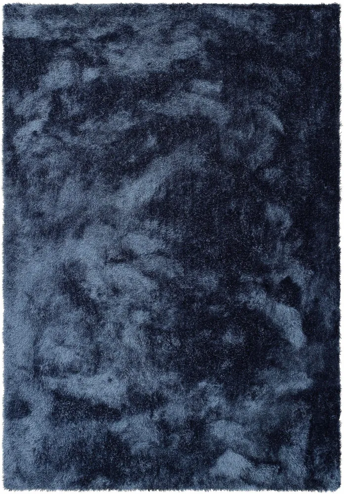 Covor »Deman« foarte moale si pufos, aspect stralucitor, albastru 120x180 cm