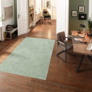 Covor Desner, verde foarte pufos si gros 200x200 cm