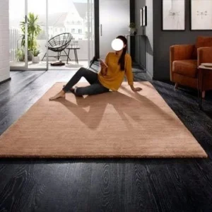 Covor din lână Gabbeh Uni Theko Exklusiv, culoare nisip, 120x180 cm