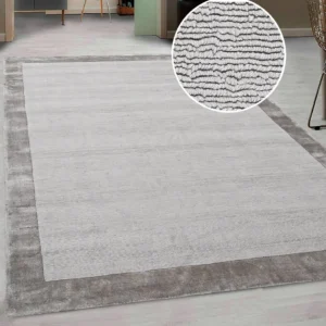 Covor din viscoza Shirley Light gri argintiu 160x230 cm