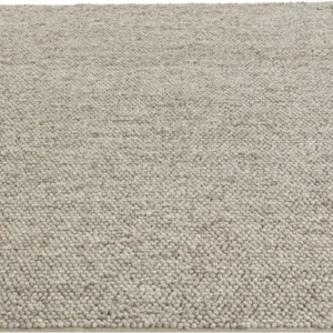 Covor din lână Wolly cu model cu noduri nisipiu, 80x150 cm