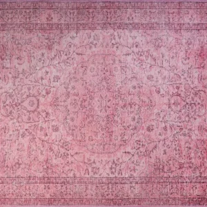 Covor DORIAN CHENILLE, 75x150 cm, forma dreptunghiulara, poliester, roz, AL 137