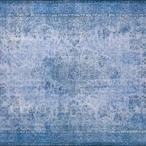 Covor DORIAN CHENILLE, 75x150 cm, forma dreptunghiulara, poliester, albastru inchis, AL 157
